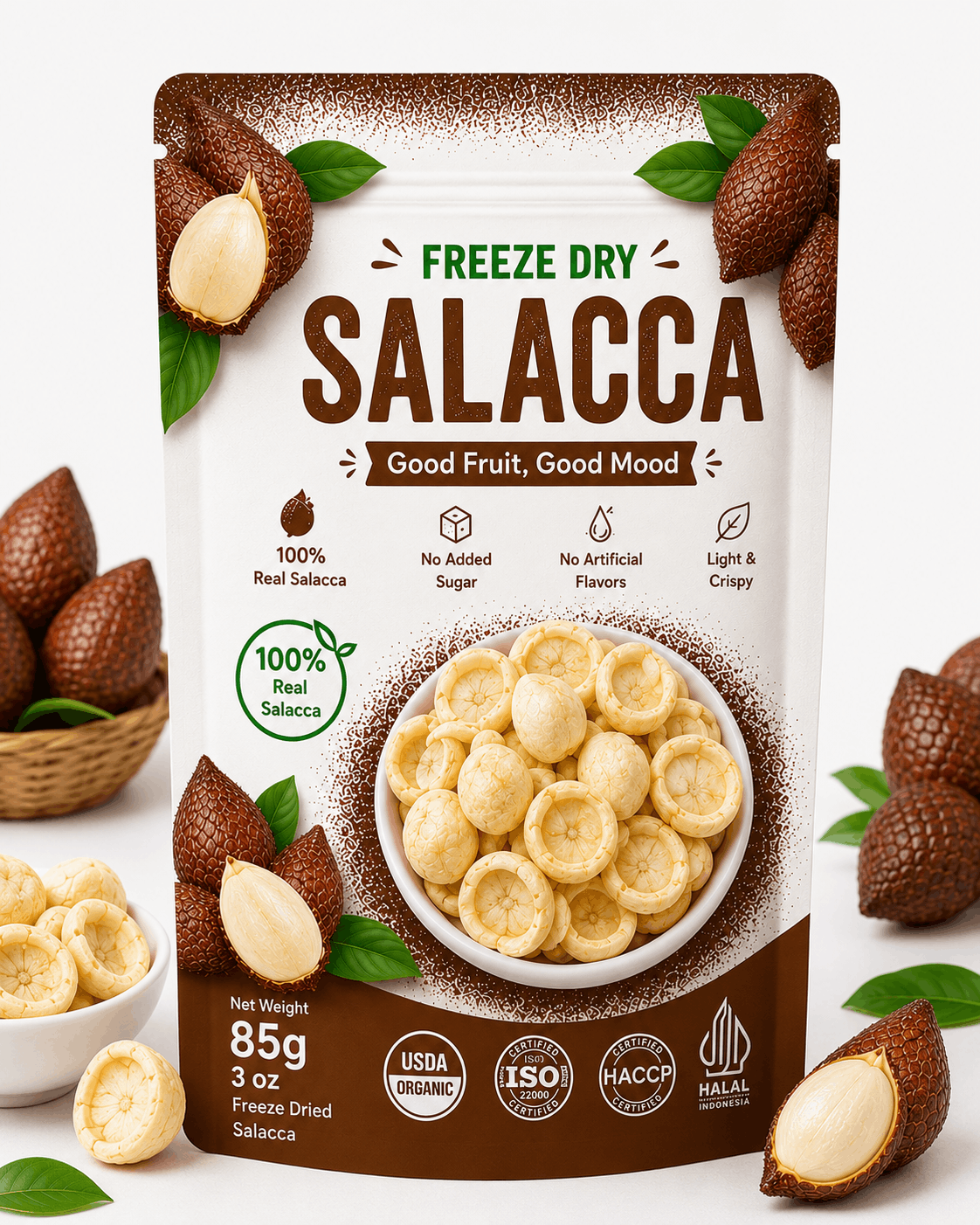 Snake Fruit Chips Freeze Dry