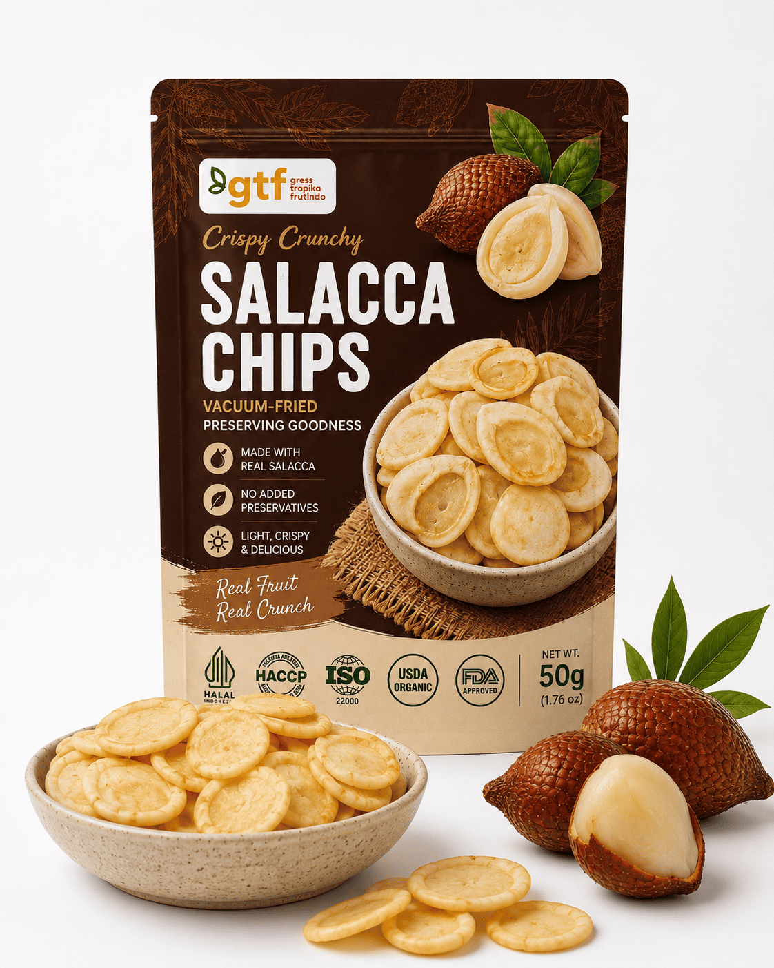 Snake Fruit Chips Vacuum Fry