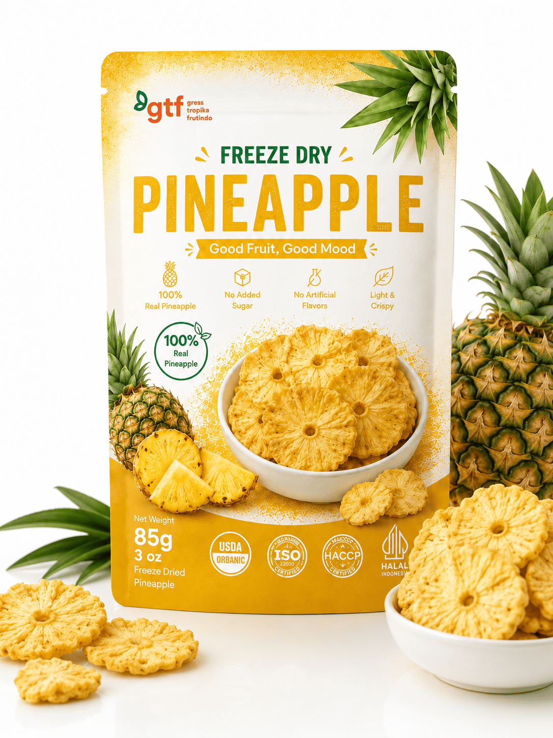 Pineapple Chips Freeze Dry