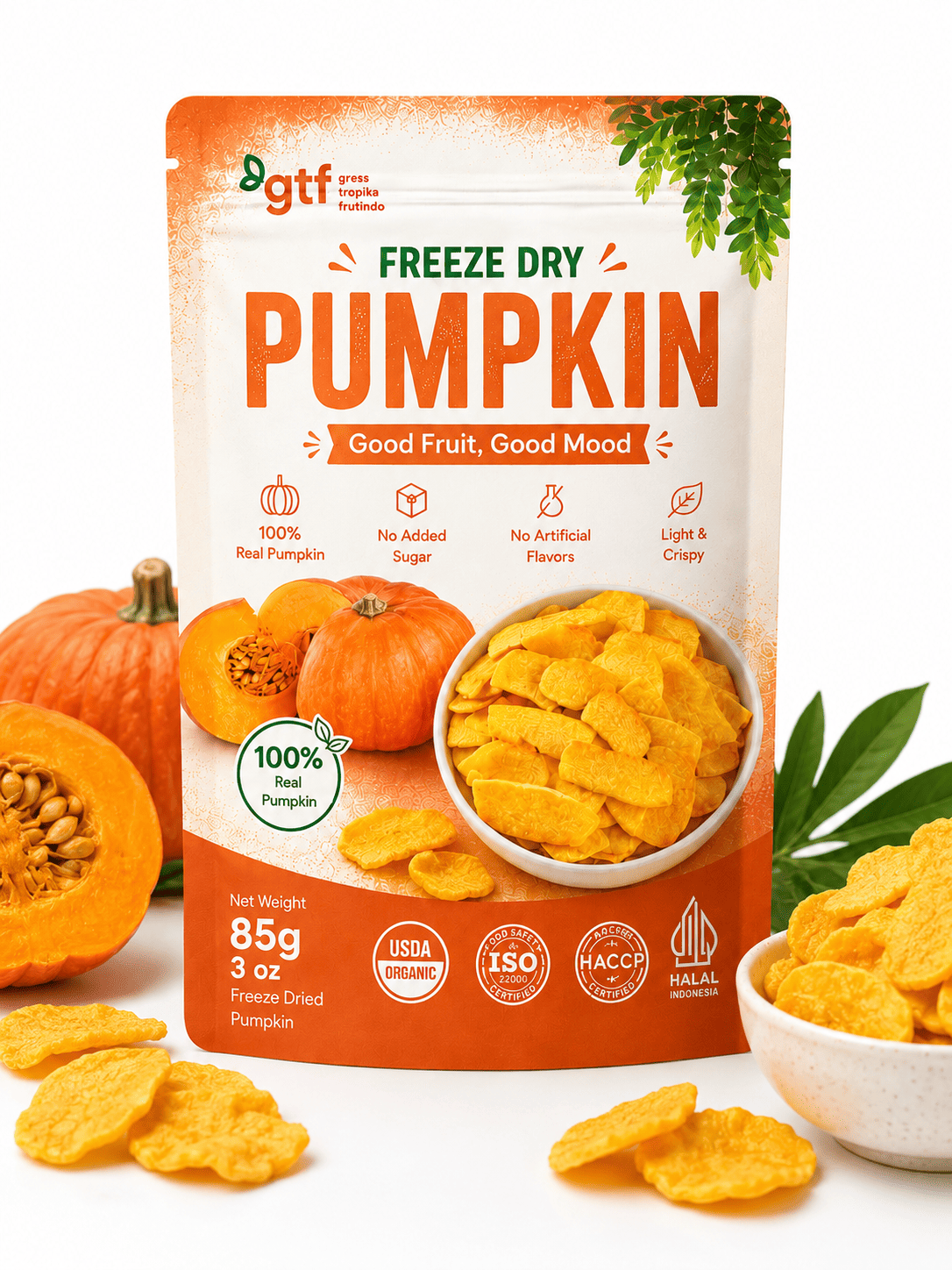 Pumpkin Chips Freeze Dry