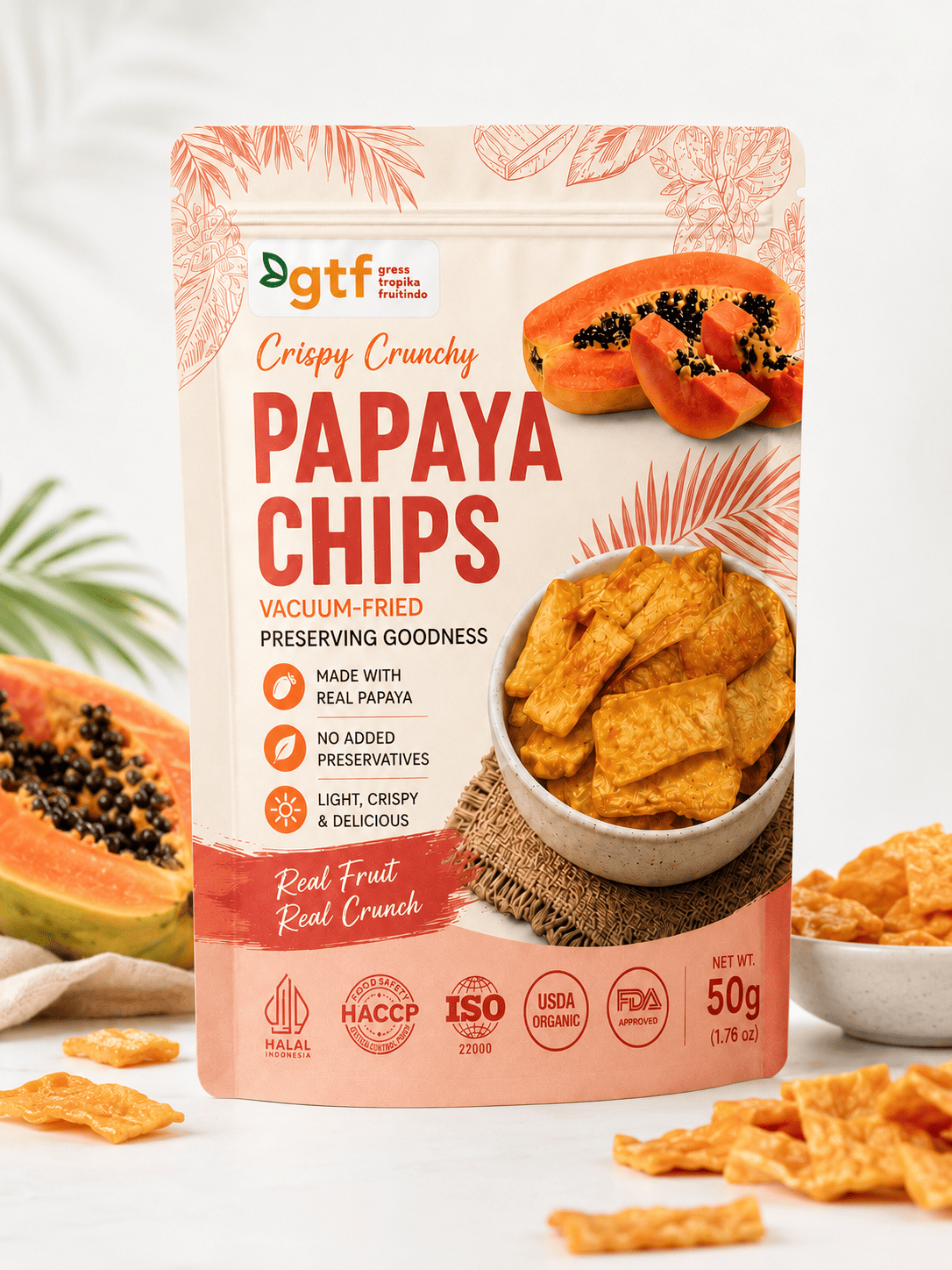 Papaya Chips Vacuum Fry