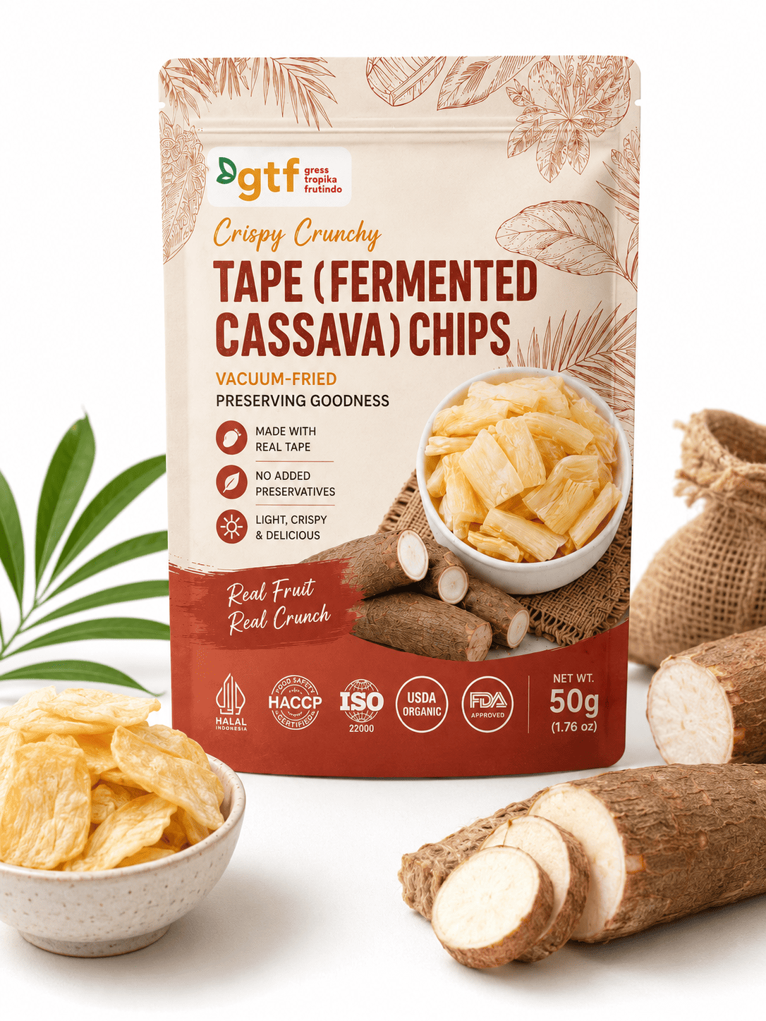 Fermented Cassava Chips Vacuum Fry